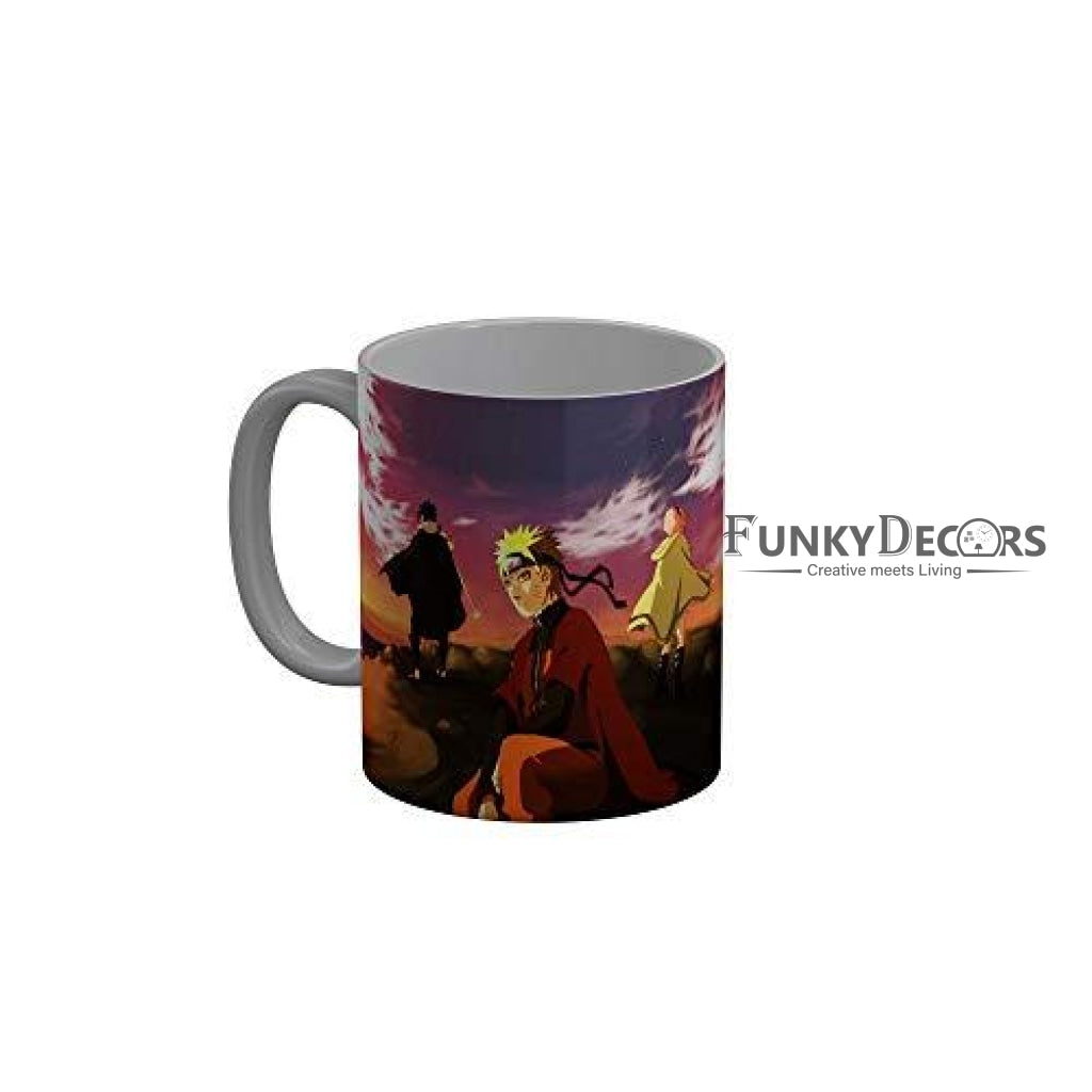 Funkydecors Anime Girl Gothic Cat Ceramic Mug 350 Ml Multicolor Mugs