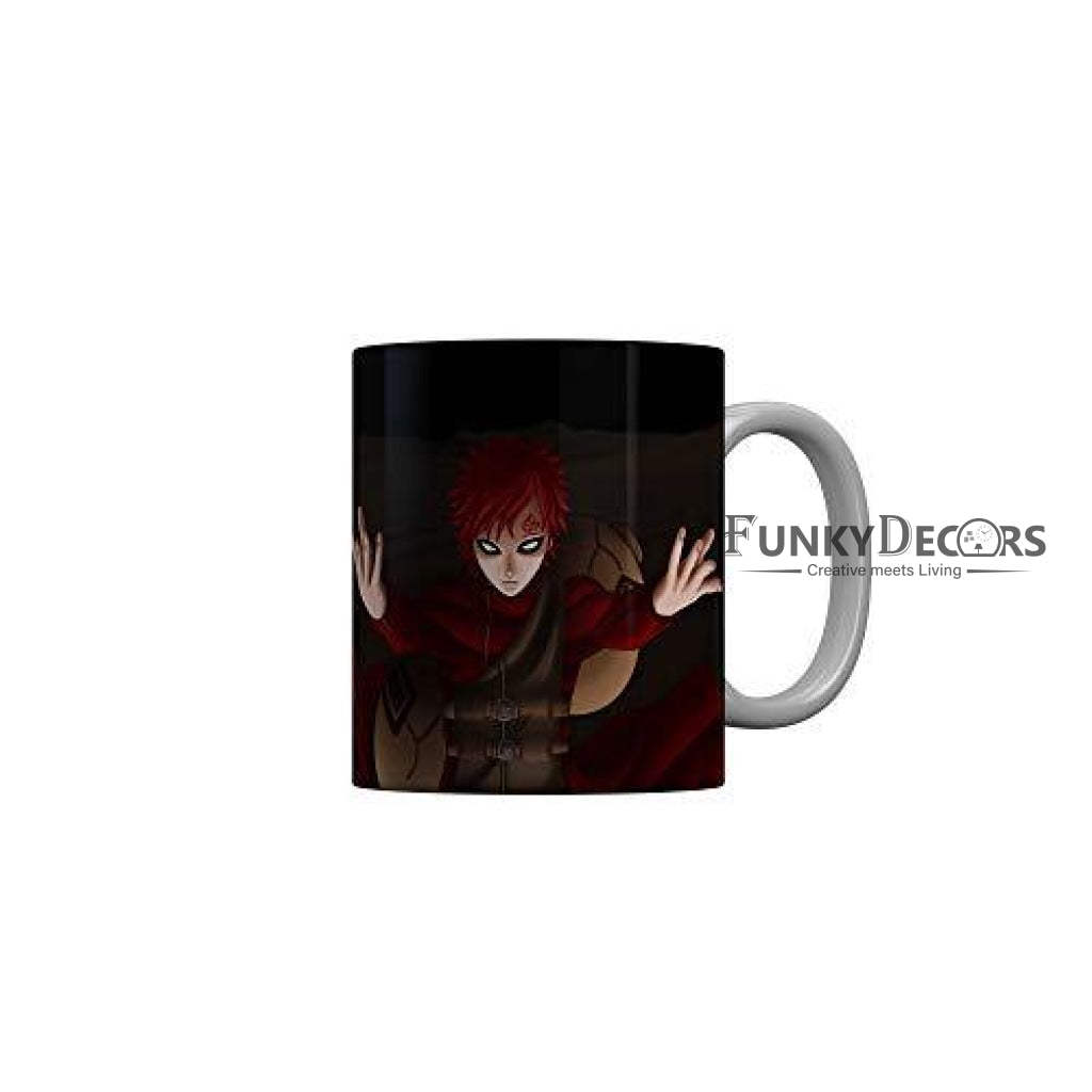 Funkydecors Anime Girl Gothic Cat Ceramic Mug 350 Ml Multicolor Mugs