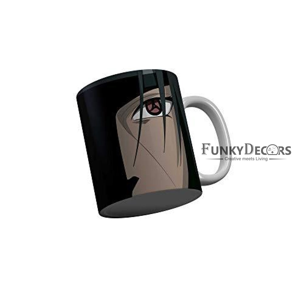 Funkydecors Anime Girl Gothic Cat Ceramic Mug 350 Ml Multicolor Mugs