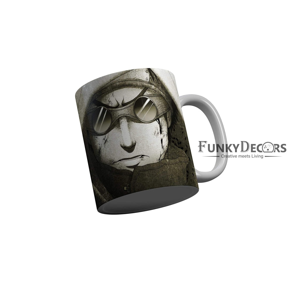 Funkydecors Anime Girl Gothic Cat Ceramic Mug 350 Ml Multicolor Mugs