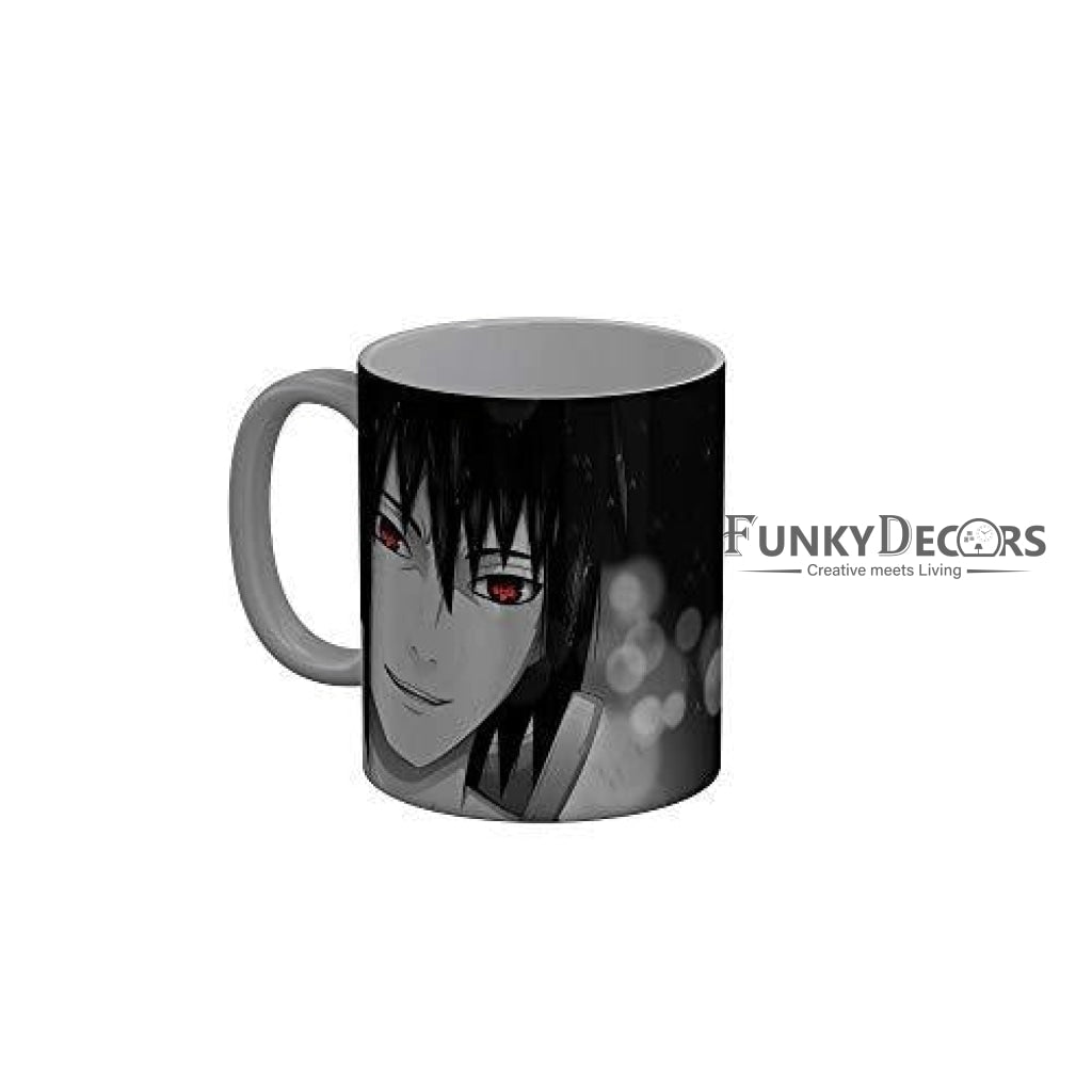 Funkydecors Anime Girl Gothic Cat Ceramic Mug 350 Ml Multicolor Mugs