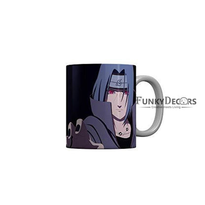 Funkydecors Anime Girl Gothic Cat Ceramic Mug 350 Ml Multicolor Mugs