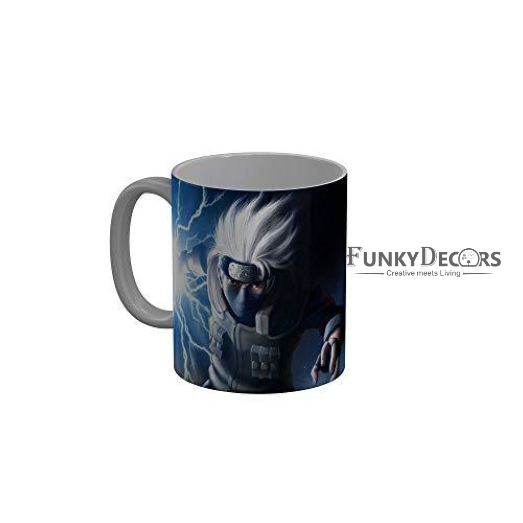 Funkydecors Anime Girl Gothic Cat Ceramic Mug 350 Ml Multicolor Mugs