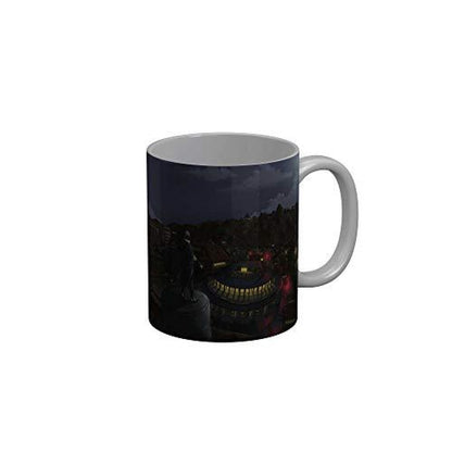Funkydecors Anime Girl Gothic Cat Ceramic Mug 350 Ml Multicolor Mugs