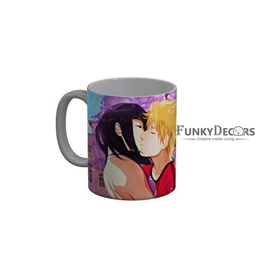 Funkydecors Anime Girl Gothic Cat Ceramic Mug 350 Ml Multicolor Mugs