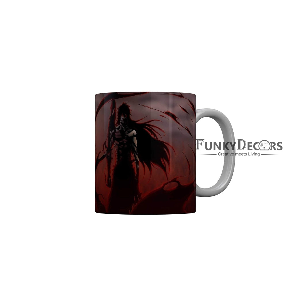 Funkydecors Anime Girl Gothic Cat Ceramic Mug 350 Ml Multicolor Mugs