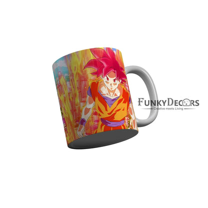 Funkydecors Anime Girl Gothic Cat Ceramic Mug 350 Ml Multicolor Mugs