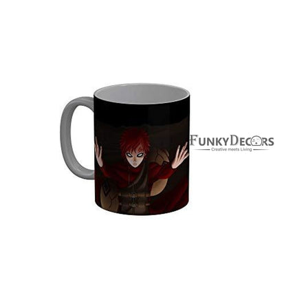 Funkydecors Anime Girl Gothic Cat Ceramic Mug 350 Ml Multicolor Mugs