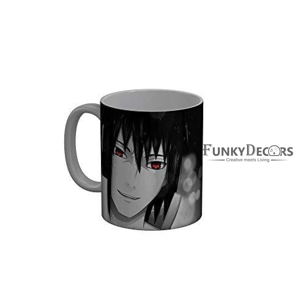Funkydecors Anime Girl Gothic Cat Ceramic Mug 350 Ml Multicolor Mugs