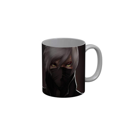 Funkydecors Anime Girl Gothic Cat Ceramic Mug 350 Ml Multicolor Mugs