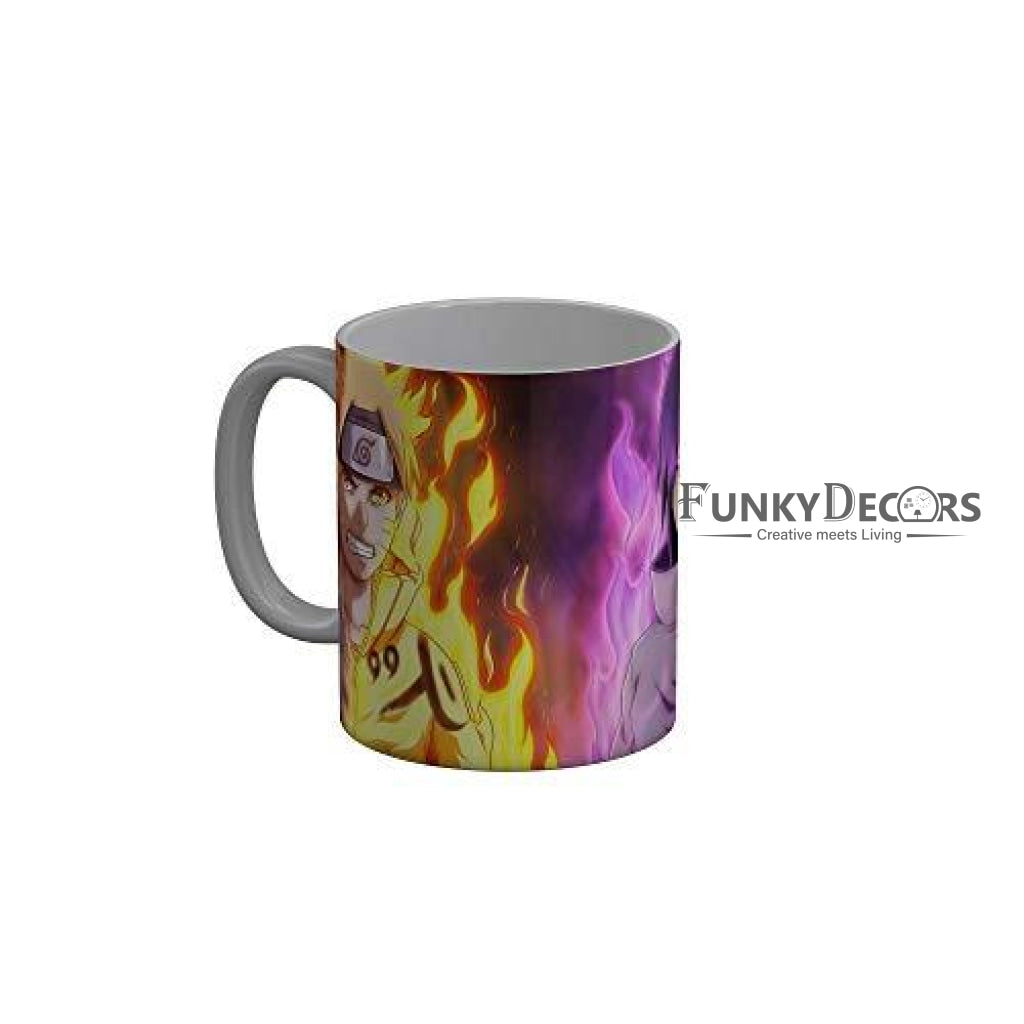 Funkydecors Anime Girl Gothic Cat Ceramic Mug 350 Ml Multicolor Mugs