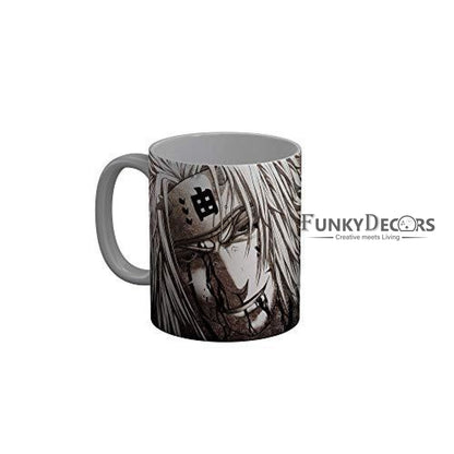 Funkydecors Anime Girl Gothic Cat Ceramic Mug 350 Ml Multicolor Mugs
