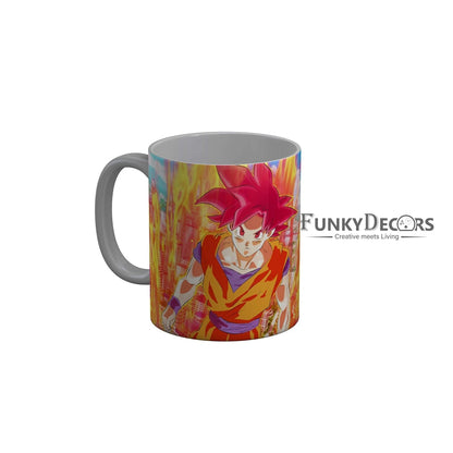 Funkydecors Anime Girl Gothic Cat Ceramic Mug 350 Ml Multicolor Mugs