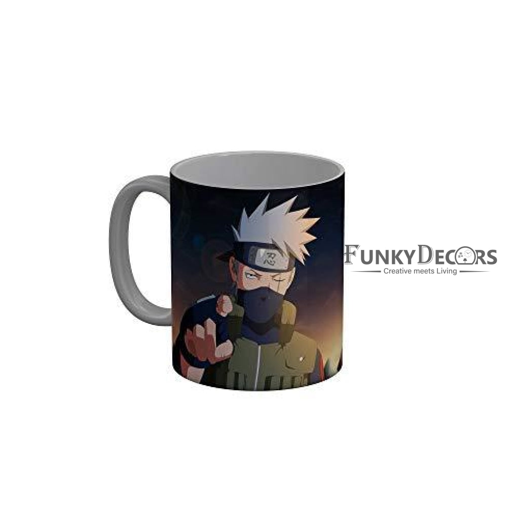 Funkydecors Anime Girl Gothic Cat Ceramic Mug 350 Ml Multicolor Mugs