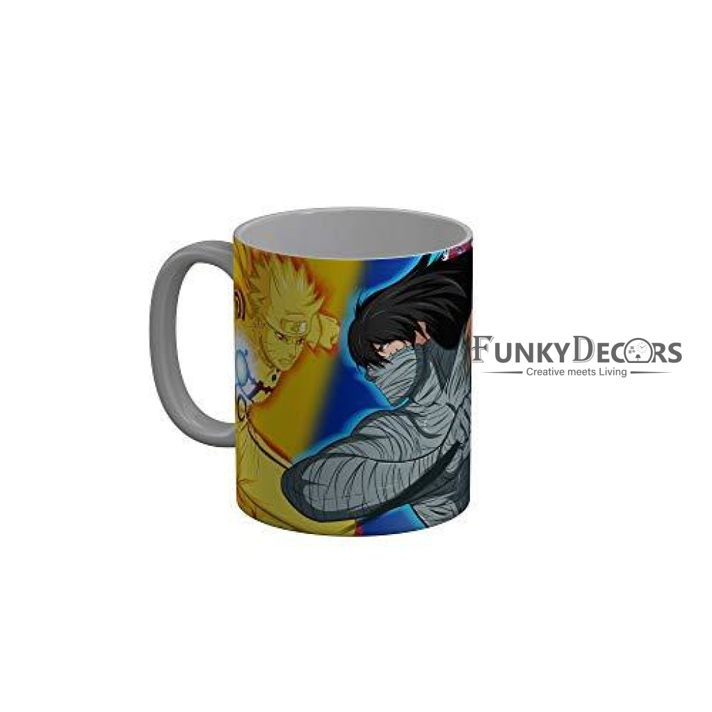 Funkydecors Anime Girl Gothic Cat Ceramic Mug 350 Ml Multicolor Mugs