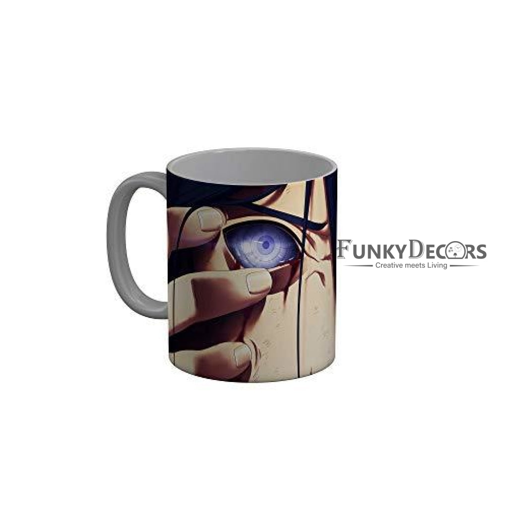 Funkydecors Anime Girl Gothic Cat Ceramic Mug 350 Ml Multicolor Mugs