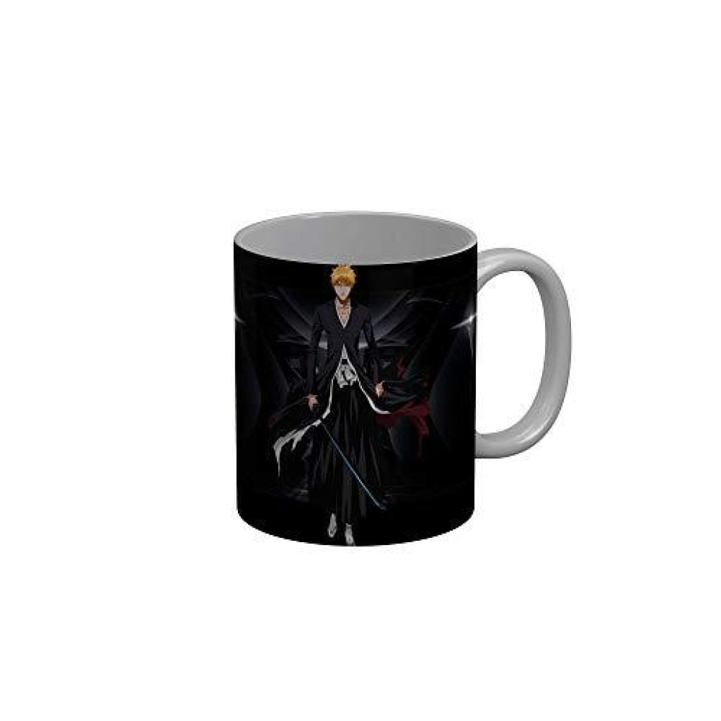 Funkydecors Anime Girl Gothic Cat Ceramic Mug 350 Ml Multicolor Mugs