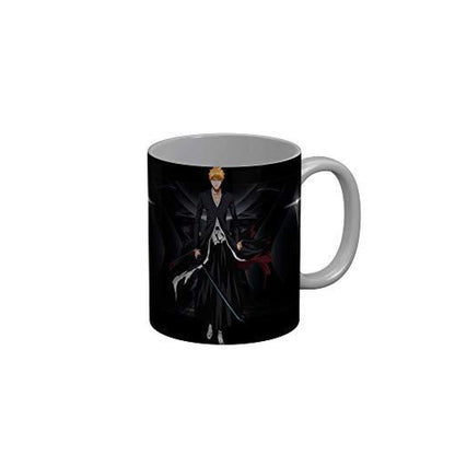 Funkydecors Anime Girl Gothic Cat Ceramic Mug 350 Ml Multicolor Mugs