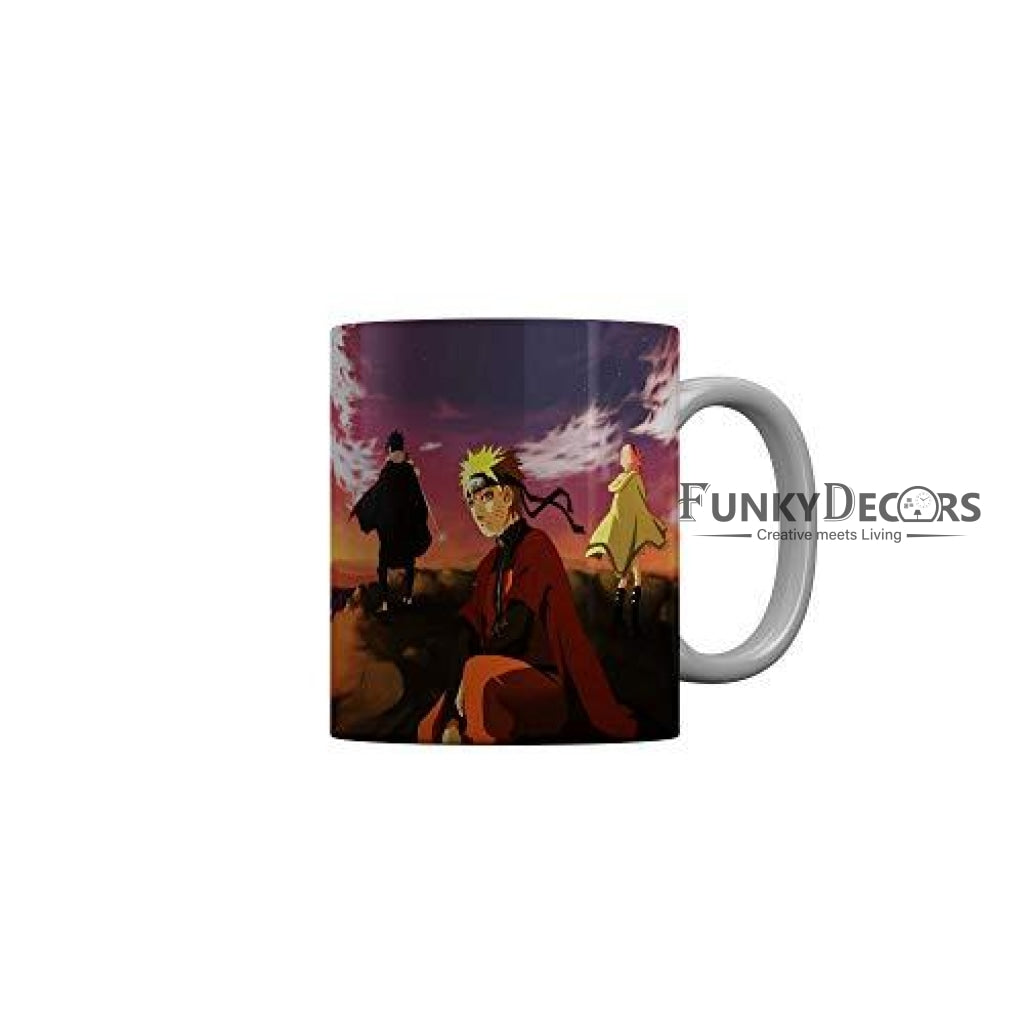 Funkydecors Anime Girl Gothic Cat Ceramic Mug 350 Ml Multicolor Mugs