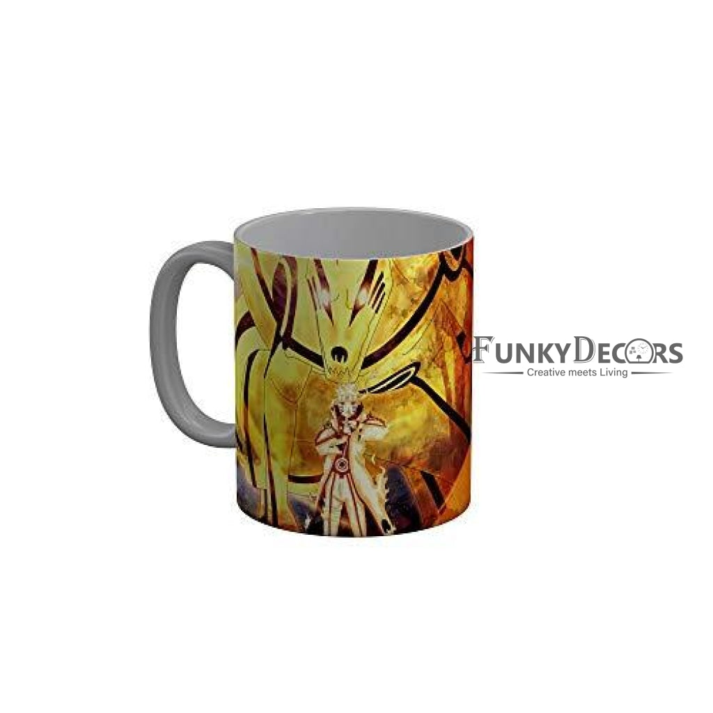 Funkydecors Anime Girl Gothic Cat Ceramic Mug 350 Ml Multicolor Mugs