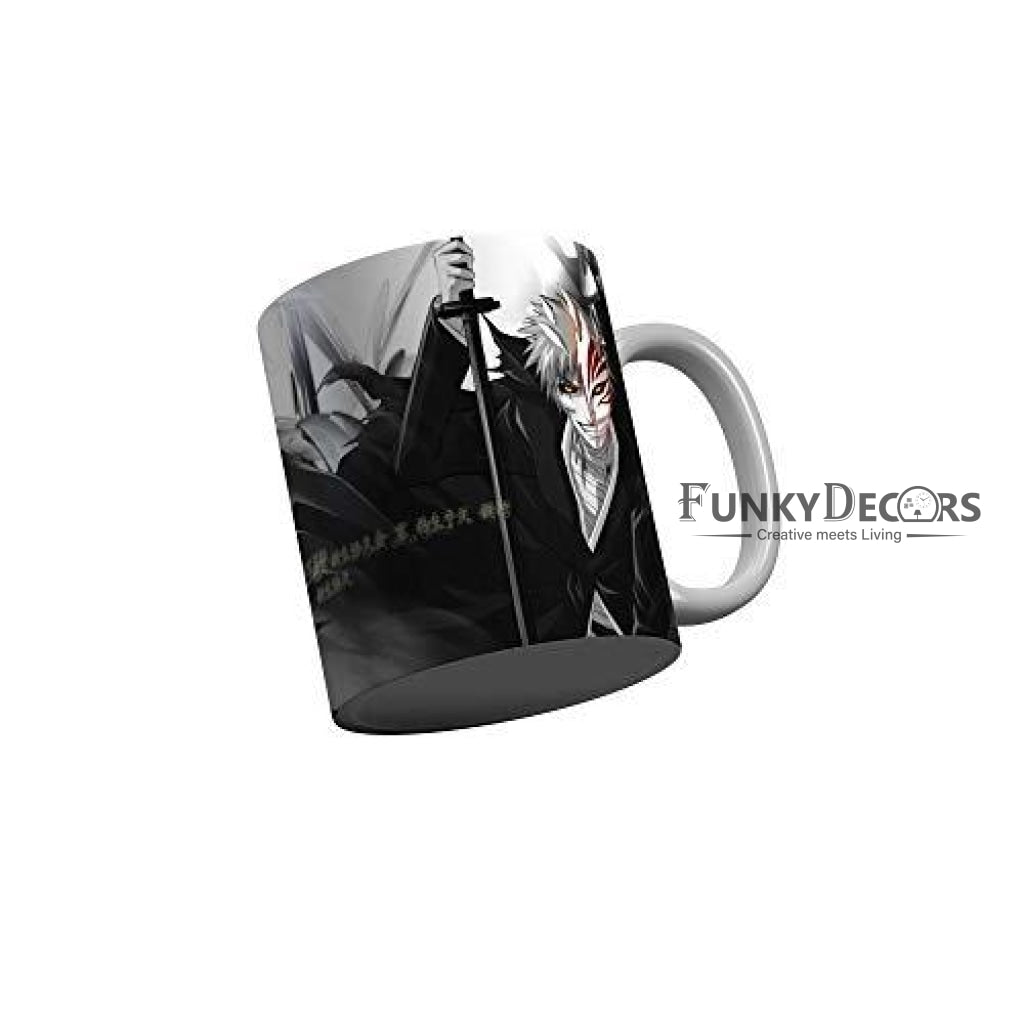 Funkydecors Anime Girl Gothic Cat Ceramic Mug 350 Ml Multicolor Mugs