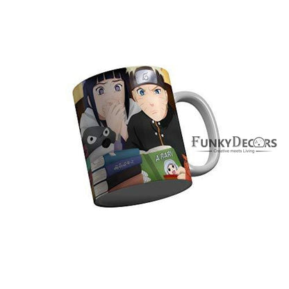 Funkydecors Anime Girl Gothic Cat Ceramic Mug 350 Ml Multicolor Mugs