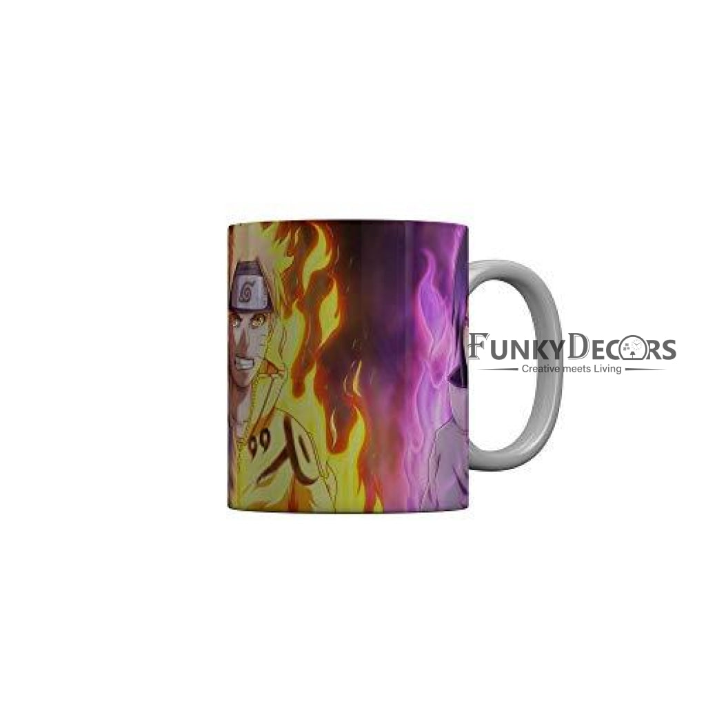 Funkydecors Anime Girl Gothic Cat Ceramic Mug 350 Ml Multicolor Mugs