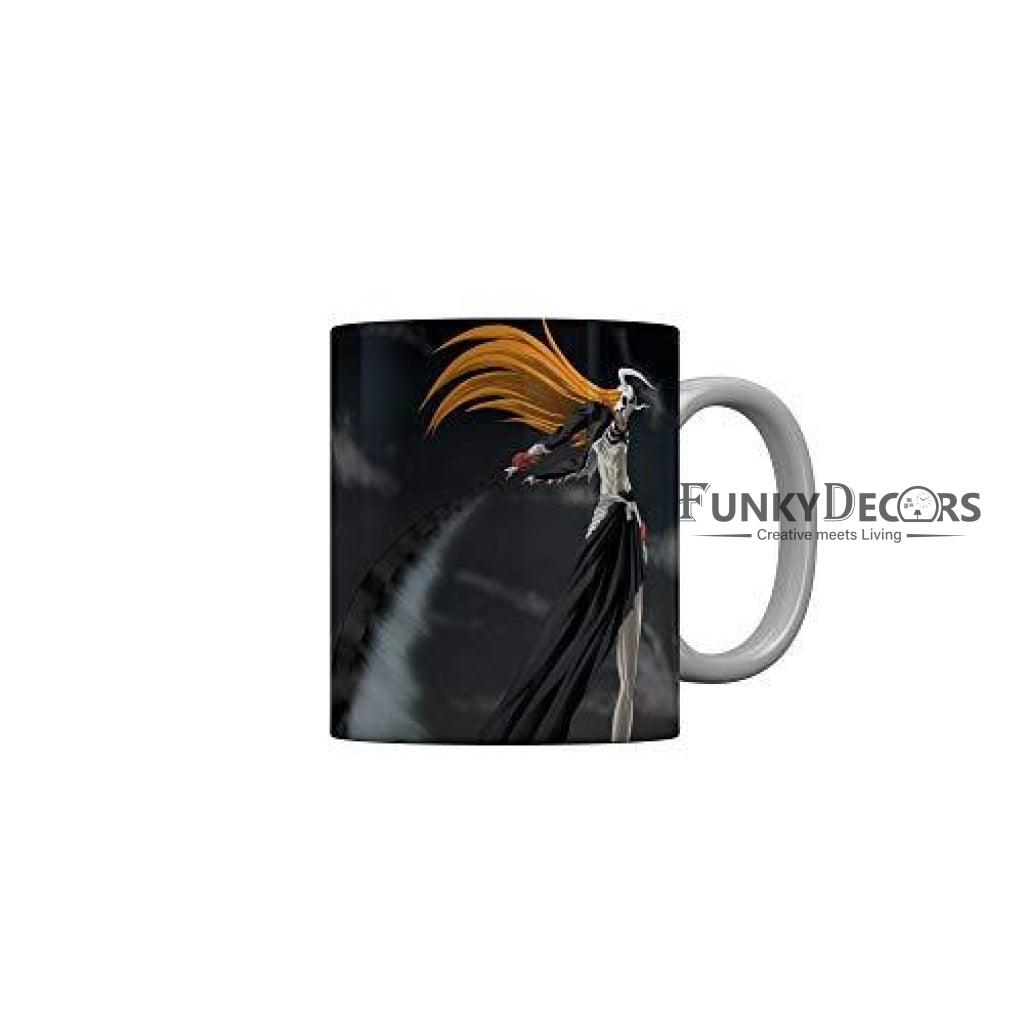 Funkydecors Anime Girl Gothic Cat Ceramic Mug 350 Ml Multicolor Mugs