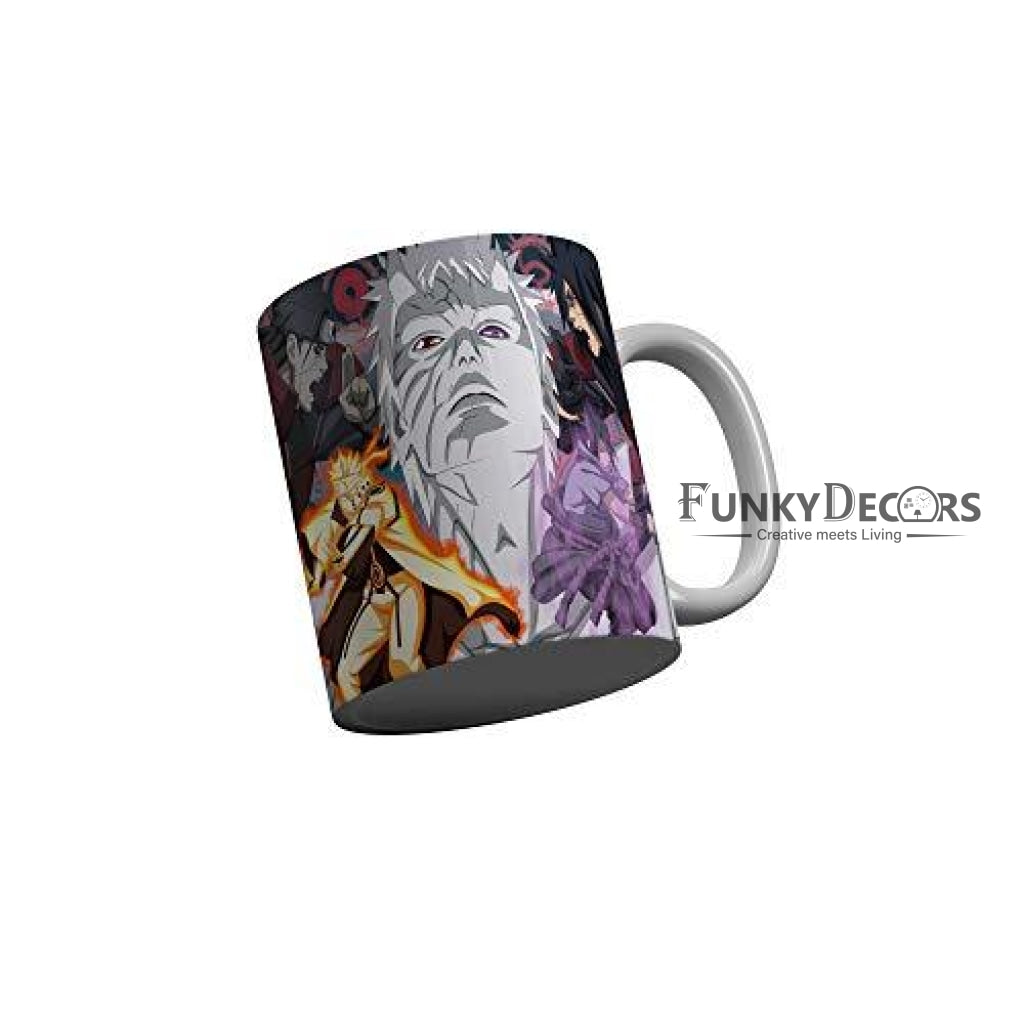 Funkydecors Anime Girl Gothic Cat Ceramic Mug 350 Ml Multicolor Mugs