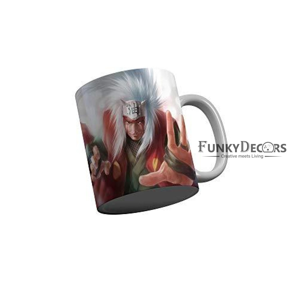 Funkydecors Anime Girl Gothic Cat Ceramic Mug 350 Ml Multicolor Mugs