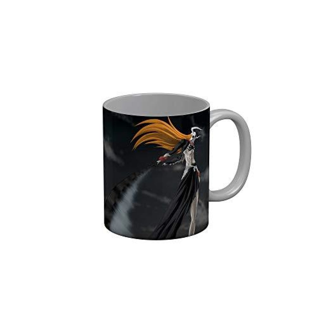 Funkydecors Anime Girl Gothic Cat Ceramic Mug 350 Ml Multicolor Mugs