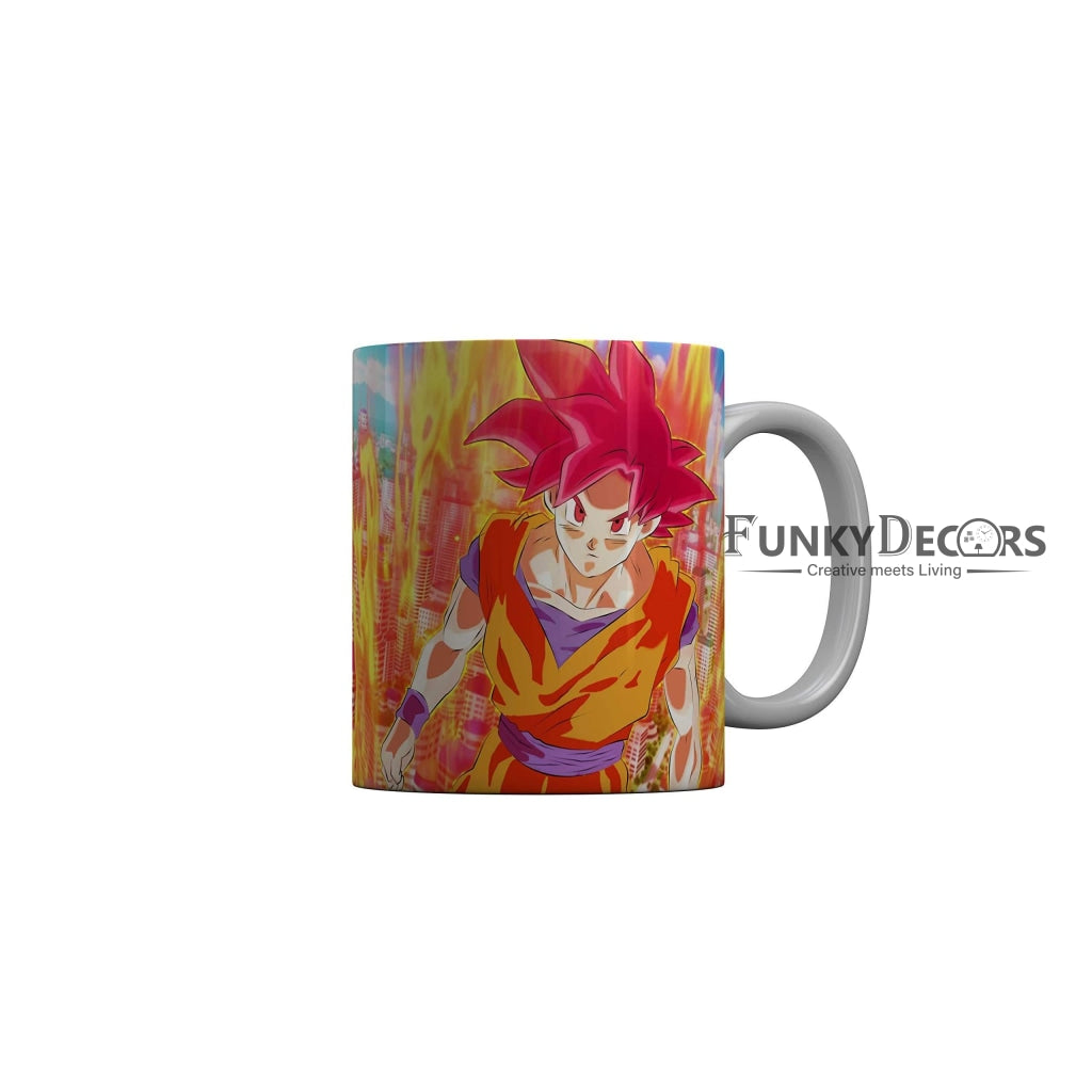 Funkydecors Anime Girl Gothic Cat Ceramic Mug 350 Ml Multicolor Mugs