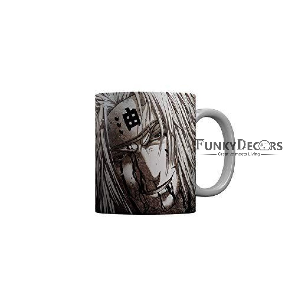 Funkydecors Anime Girl Gothic Cat Ceramic Mug 350 Ml Multicolor Mugs