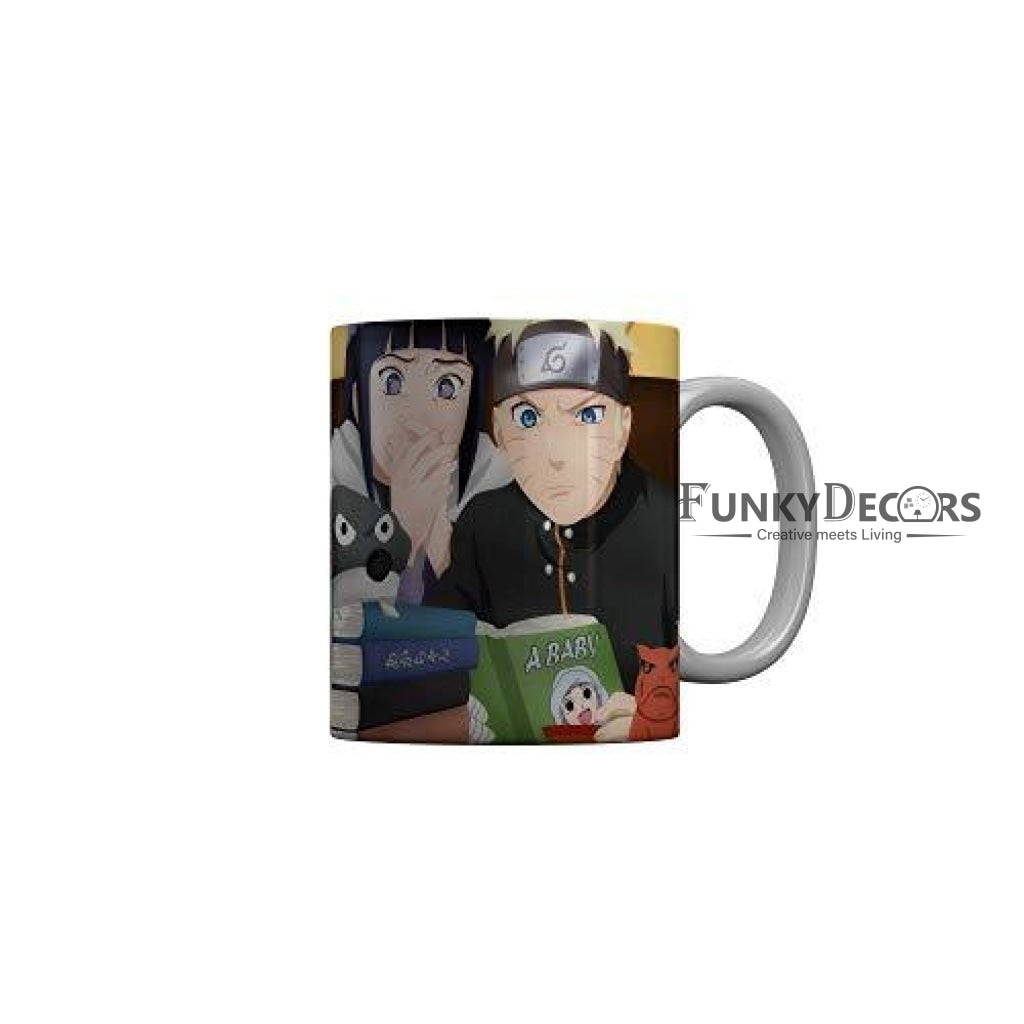 Funkydecors Anime Girl Gothic Cat Ceramic Mug 350 Ml Multicolor Mugs