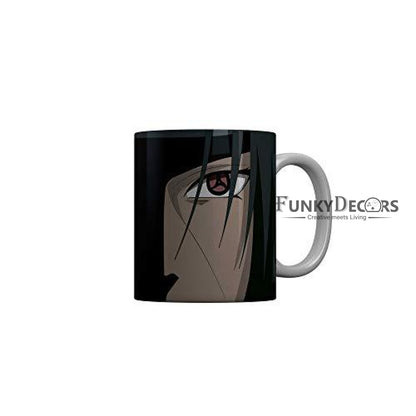 Funkydecors Anime Girl Gothic Cat Ceramic Mug 350 Ml Multicolor Mugs