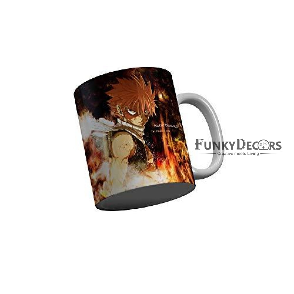 Funkydecors Anime Girl Gothic Cat Ceramic Mug 350 Ml Multicolor Mugs