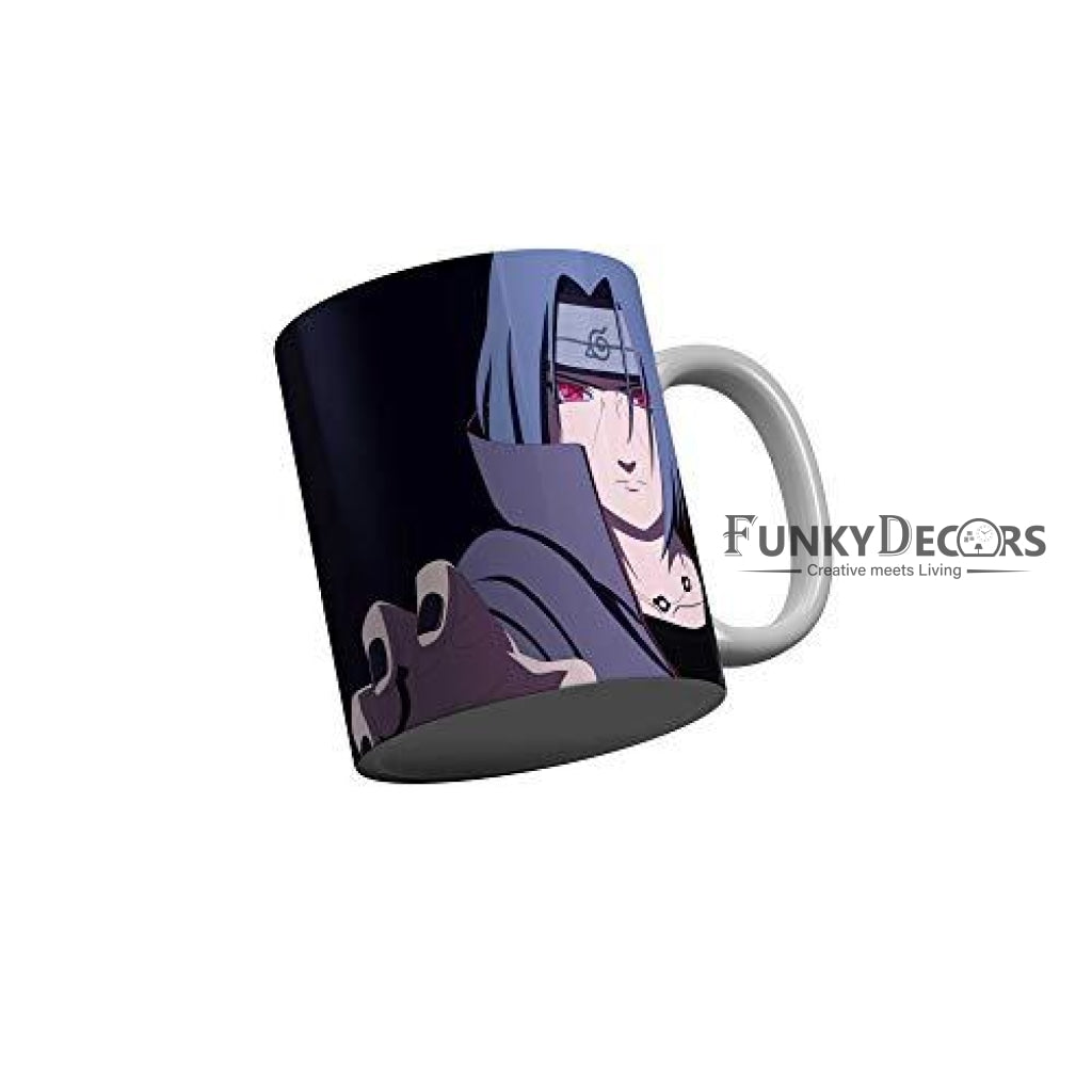 Funkydecors Anime Girl Gothic Cat Ceramic Mug 350 Ml Multicolor Mugs