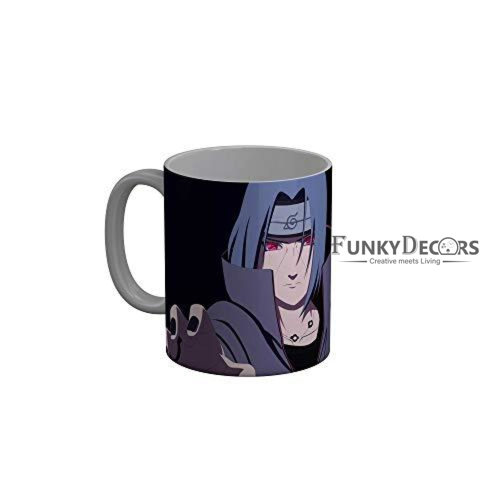 Funkydecors Anime Girl Gothic Cat Ceramic Mug 350 Ml Multicolor Mugs