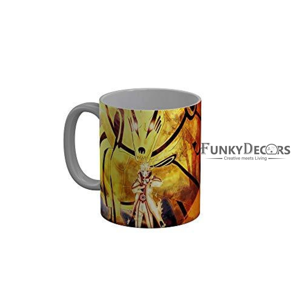 Funkydecors Anime Girl Gothic Cat Ceramic Mug 350 Ml Multicolor Mugs