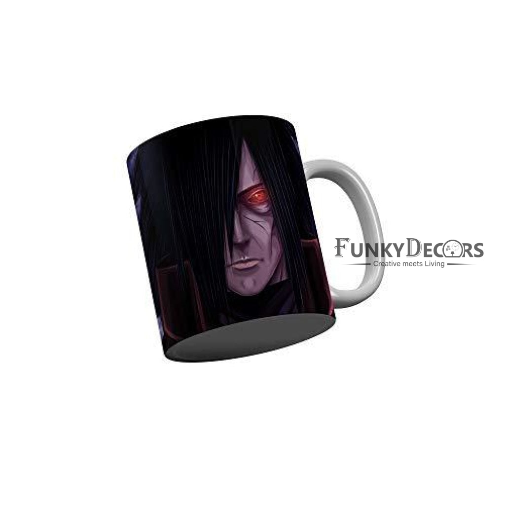 Funkydecors Anime Girl Gothic Cat Ceramic Mug 350 Ml Multicolor Mugs