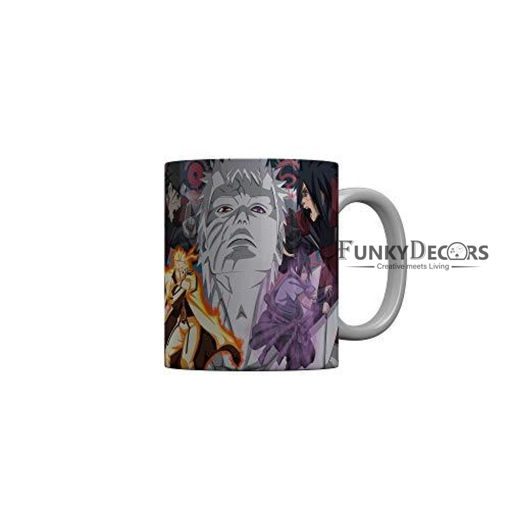 Funkydecors Anime Girl Gothic Cat Ceramic Mug 350 Ml Multicolor Mugs