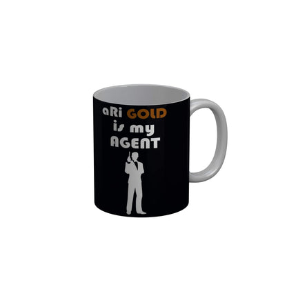 FunkyDecors Ari Gold Is My Agent  Black Funny Quotes Ceramic Coffee Mug, 350 ml Mug FunkyDecors