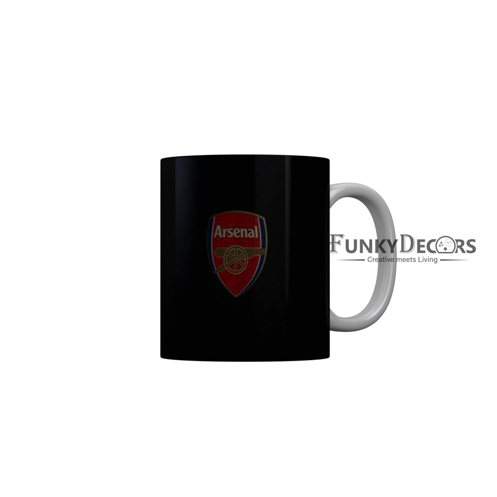 FunkyDecors Arsenal Black Ceramic Coffee Mug Football Logo Mug FunkyDecors