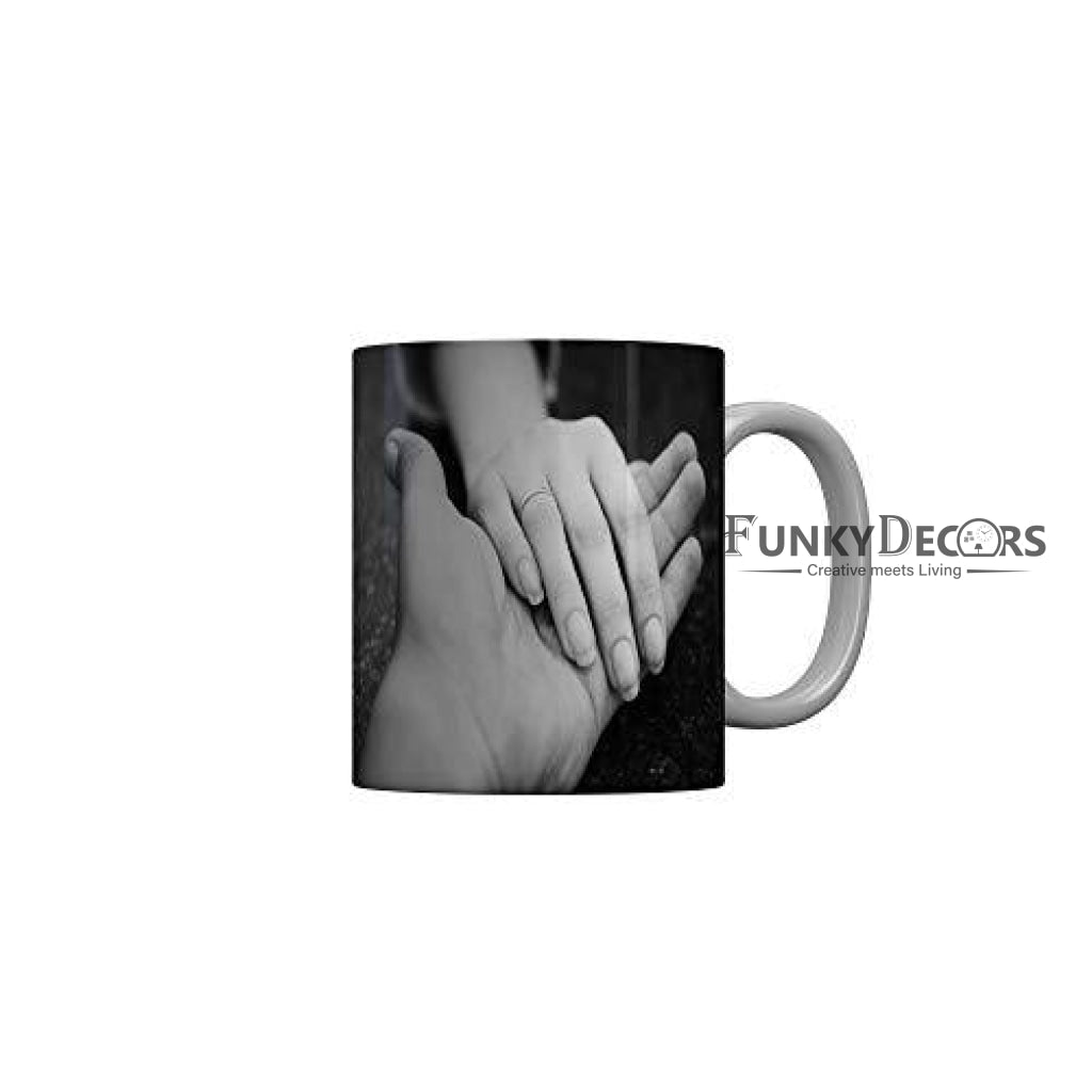 Funkydecors Avery Happy Wedding Anniversary To A Wonderful Couple Ceramic Mug 350 Ml Multicolor Mugs