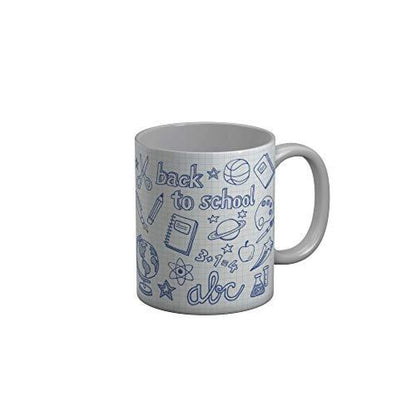 Funkydecors Back To School Childhood Memories Ceramic Mug 350 Ml Multicolor Mugs