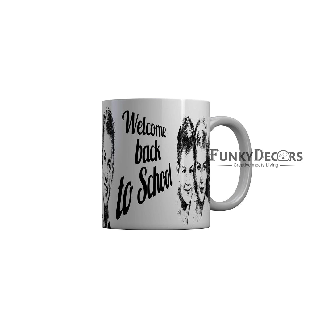 Funkydecors Back To School Childhood Memories Ceramic Mug 350 Ml Multicolor Mugs