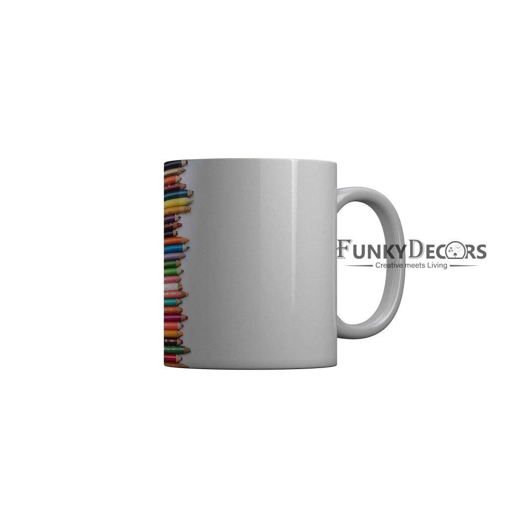 Funkydecors Back To School Childhood Memories Ceramic Mug 350 Ml Multicolor Mugs