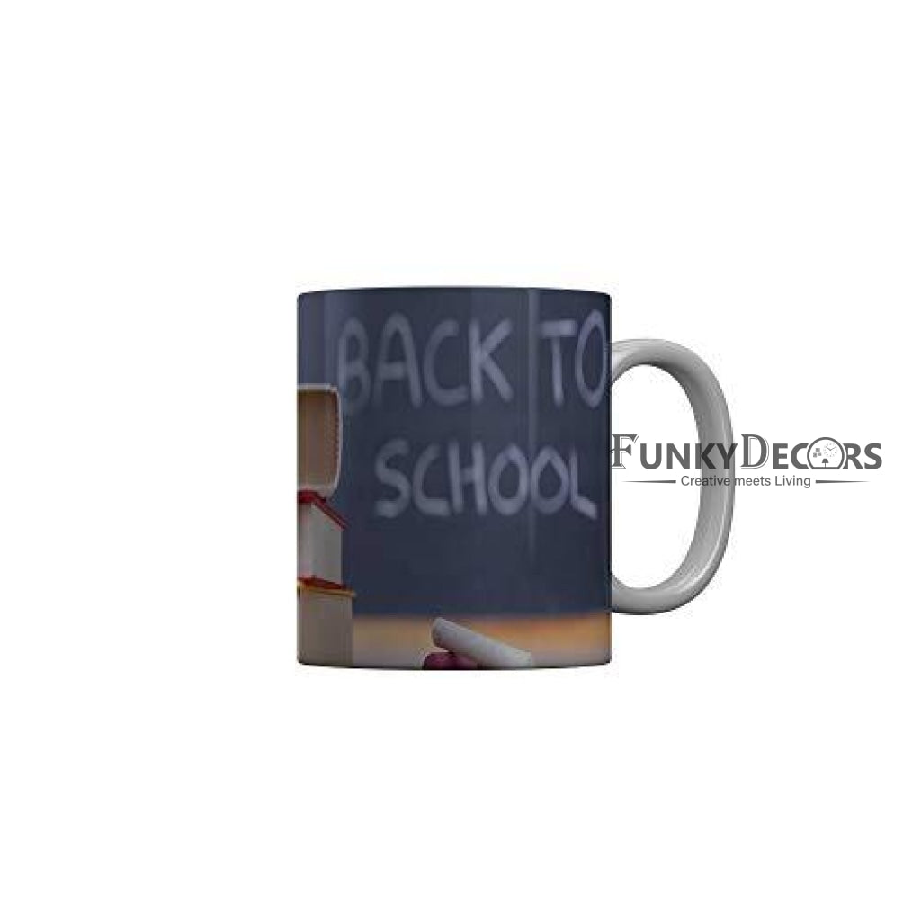 Funkydecors Back To School Childhood Memories Ceramic Mug 350 Ml Multicolor Mugs