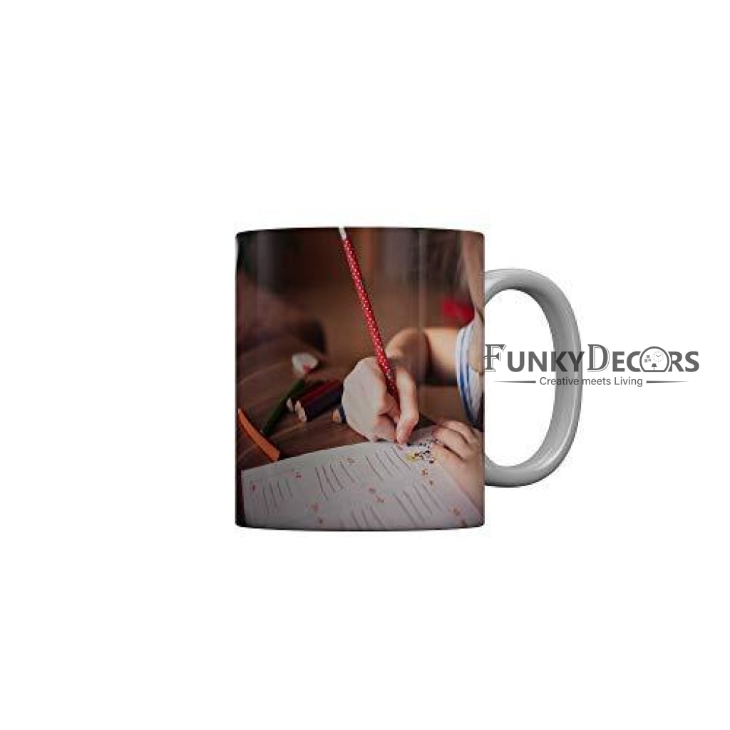 Funkydecors Back To School Childhood Memories Ceramic Mug 350 Ml Multicolor Mugs