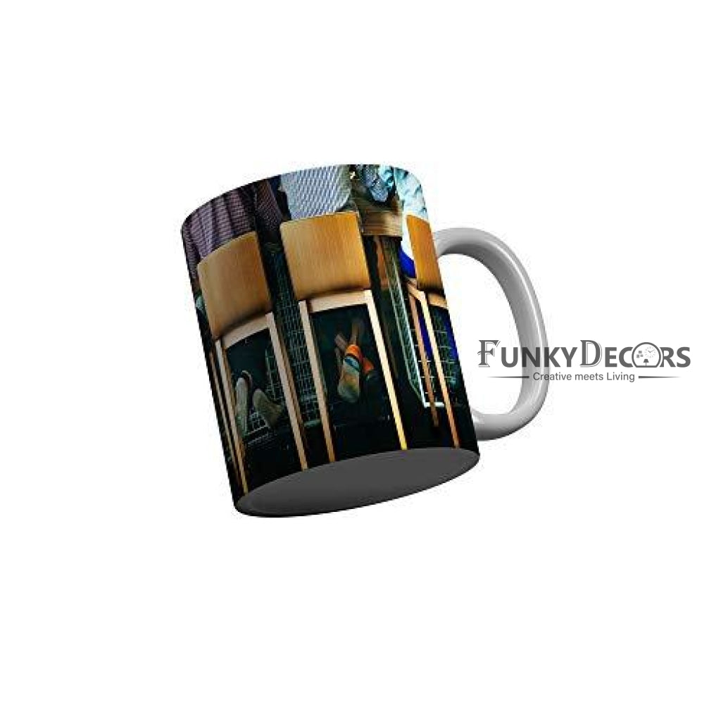 Funkydecors Back To School Childhood Memories Ceramic Mug 350 Ml Multicolor Mugs